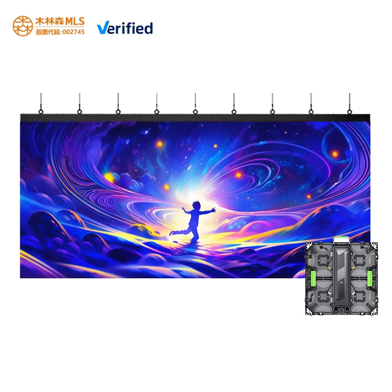 MLS Large Full-Color LED Screen Display Board Indoor Digital Video Wall for Welcome Sign Advertising Agency Supplied Model