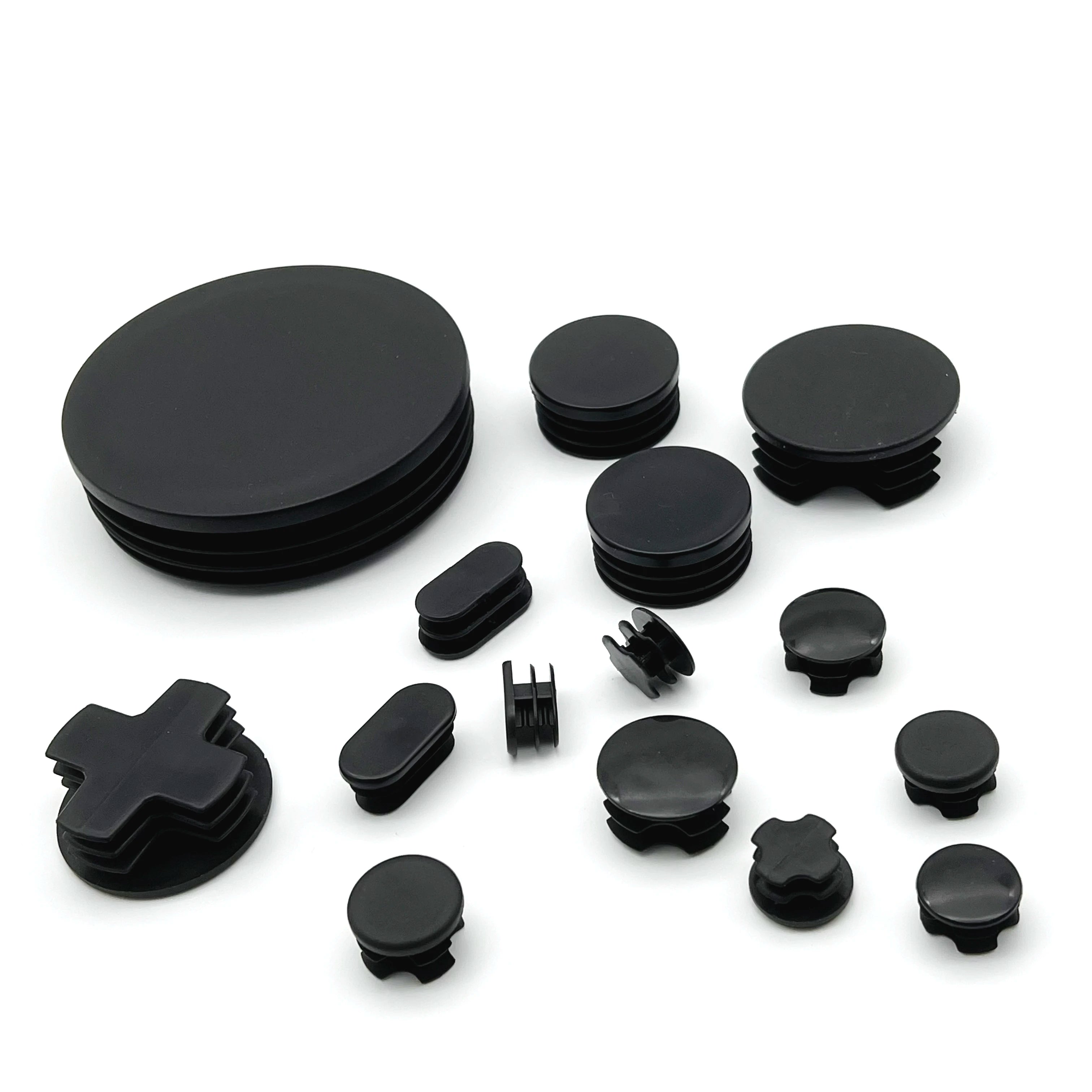 Abs Ppr Pp Pvc Casting Fittings Plastic End Plug Profile End Caps Plated Surface for Chemical Available 20mm 25mm Head