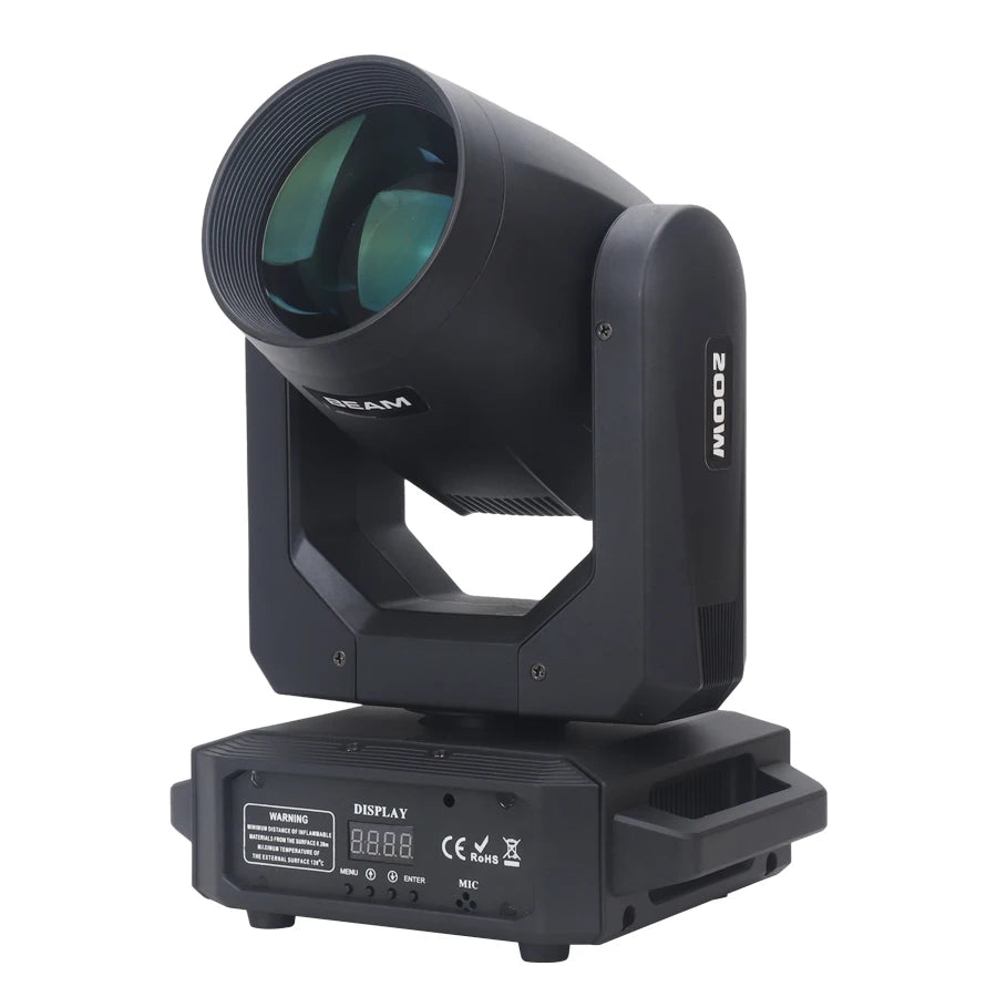 LED Moving Head Light 200W Beam Spot 6+12 Rotating Prisms Luces Dj Dmx Stage Light Party Effect Light Disco Dj Bar