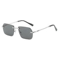 2026 Personalized Trendy Sunglasses Small Narrow Rimless Sunglasses Uv400 Polygonal Wholesale Small Frame Rimless Sun Glasses