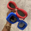 Candy Color 2023 Women & Men Inflated Cateye Sunglasses CE UV400 Protection High Quality PC Material Luxury Vintage Eyewear