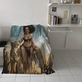 Queen Size Custom Print Bulk Fleece Blanket Fast Delivery Woven with Sublimation Technique