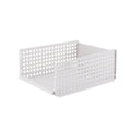 Clothes Storage Box PP Drawer Type Plastic Storage Rack Foldable Wardrobe Storage Layered Partition Pull-Out for Bathroom Garage