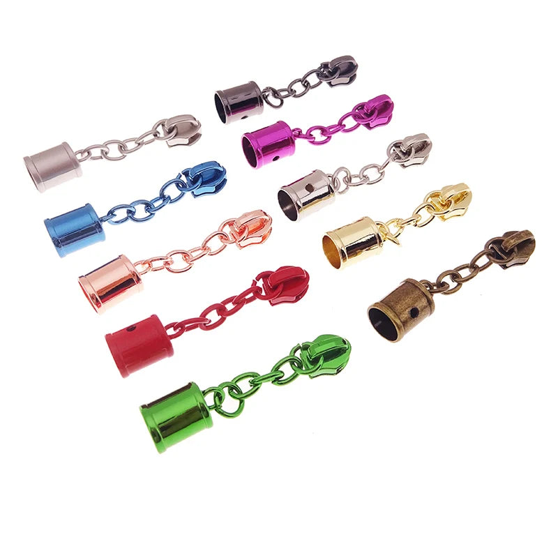 Factory Directly 5# Fancy Tassel Cap Zipper Puller Slider Waterproof Metal Zipper Puller