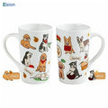 Custom Dog Mug Cartoons Kids Ceramic Cute Animal Face Shaped Coffee Cute Decal Mugs