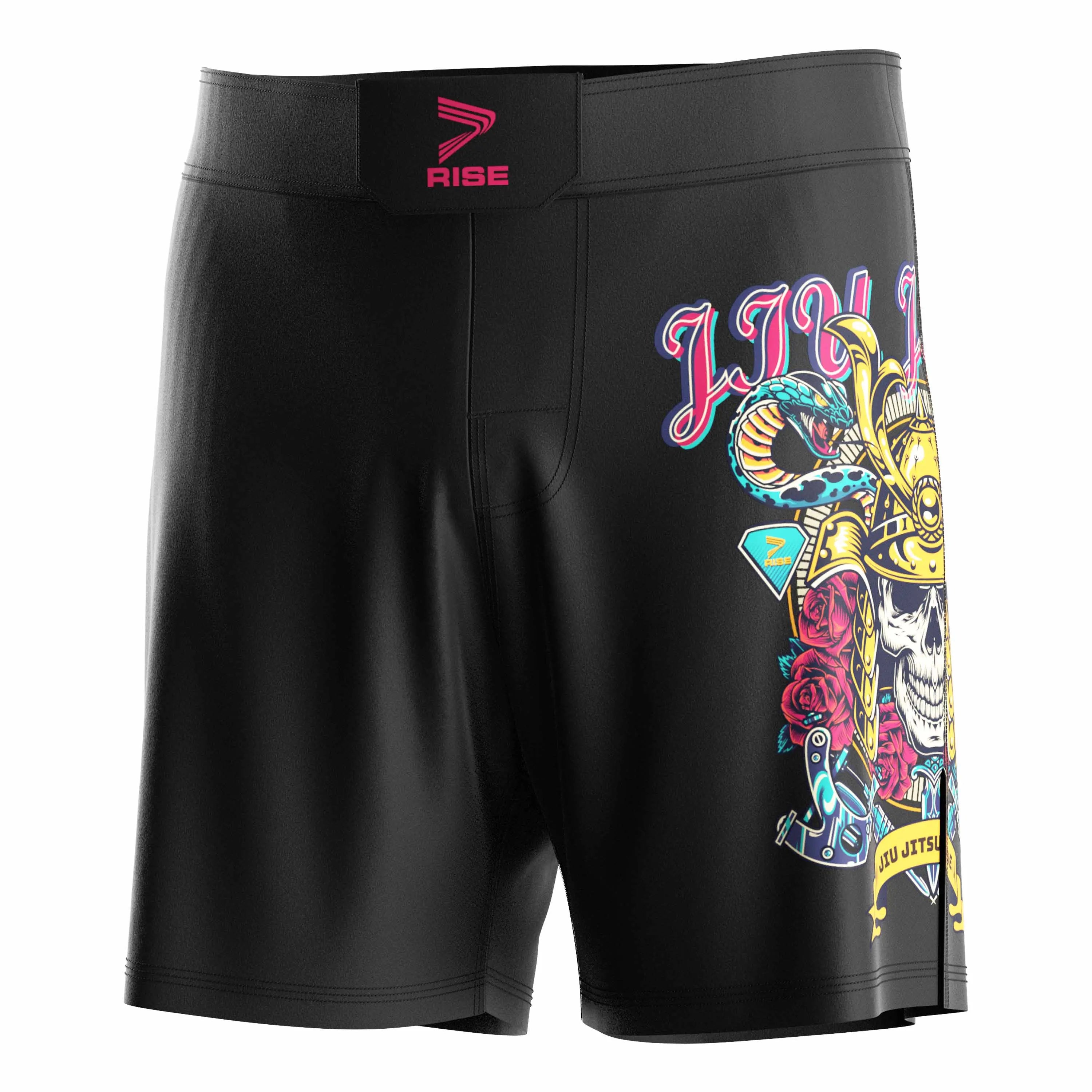 2025 Top Quality Grappling Jiu Jitsu Board Shorts Custom Bjj No Gi Jiujitsu 4 Way Stretch Shorts