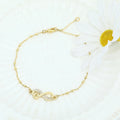 2021 Custom Necklace Earrings Bracelet Set with 8-Shape Heart Zircon 18k Gold Plating Fashionable Jewelry for Wedding