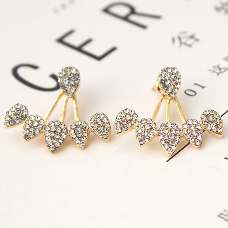Europe and the United States Cross-border Accessories Personality Design Dripping Full of Diamond Stud Earrings