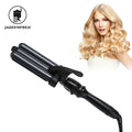 Heat up Quickly Digital Display Hair Curler Iron Ceramic 3 Triple Tong Waver Machine LED Temperature PTC Source Household Use
