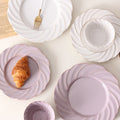 Factory Direct Sell Kiln Change Ceramic Tableware Jasmine Ceramic Salad Dessert Plate Light Luxury Afternoon Tea Cup Set