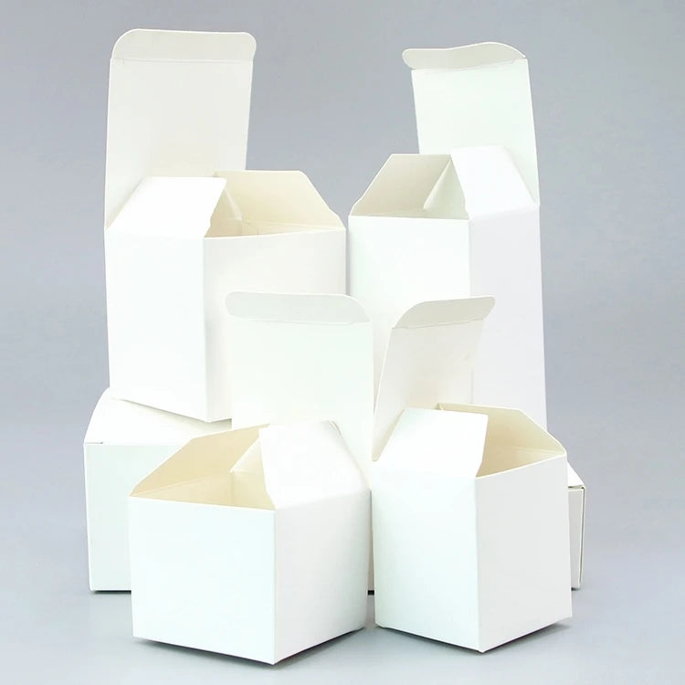 Factory Price Paper Boxes White Paper Folding Boxes Gift Small Handmade DIY Gifts Packaging Cardboard Carton Box