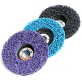 PEXMIENTAS 100mm Blue Purple Black Silicon Paint Rust Removal Angle Grinder Grinding Wheel Poly Clean and Strip Disc