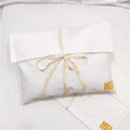 Wholesale Canvas Recycled Cotton Envelope Folded Closure Cosmetic Bag Cotton Handbag Packaging Pouches Canvas Envelope Dust Bag