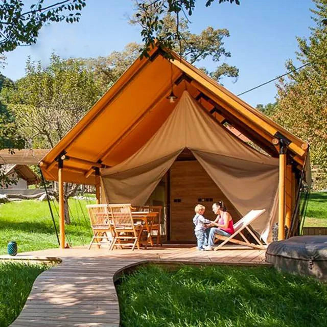 African Safari Lodge Tent - Luxury Tiny House Canvas Villa for Desert Glamping
