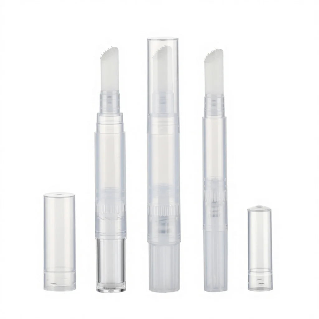 Wholesale PP Plastic Transparent Empty Cosmetic Personal Care Packaging for Scalp Care Hairline Applicator 1ml 2ml 4ml Twist