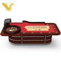 YH Red Roulette Table Soild Wood Custom Casino Table