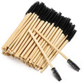 Bamboo Handle Eyelash Brush Makeup Brush Eyelash Extension Mascara Wands Applicators Eye Lash Curling Comb Makeup Tools