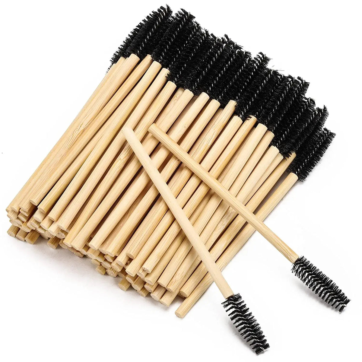 Bamboo Handle Eyelash Brush Makeup Brush Eyelash Extension Mascara Wands Applicators Eye Lash Curling Comb Makeup Tools MegaBDM