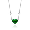 Factory products newest 10*12mm Ice cut aquamarine blue love heart pendant high carbon diamond zirconia 925 silver necklace