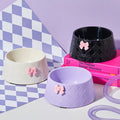OEM/ODM Love Portable Stylish Durable Eco-Friendly Food Grade Plastic Pet Dog Cat Food Water Bowls Anti-slip for Dogs Cats