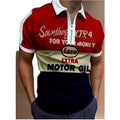 Top Fashion Designer Printed Polo Shirt for Men Summer New Arrival Short Sleeve Chemises Pour Hommes With Zipper Fabric