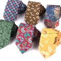 Chinese Manufacturer Customized Ties for Men Formal Green Polyester Ties 7CM  Printing Neckties for Male