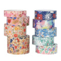 Bronzing Natural Beauty and Paper Tape Set Creative Hand Account DIY Material Washi Tape Decorative Stickers