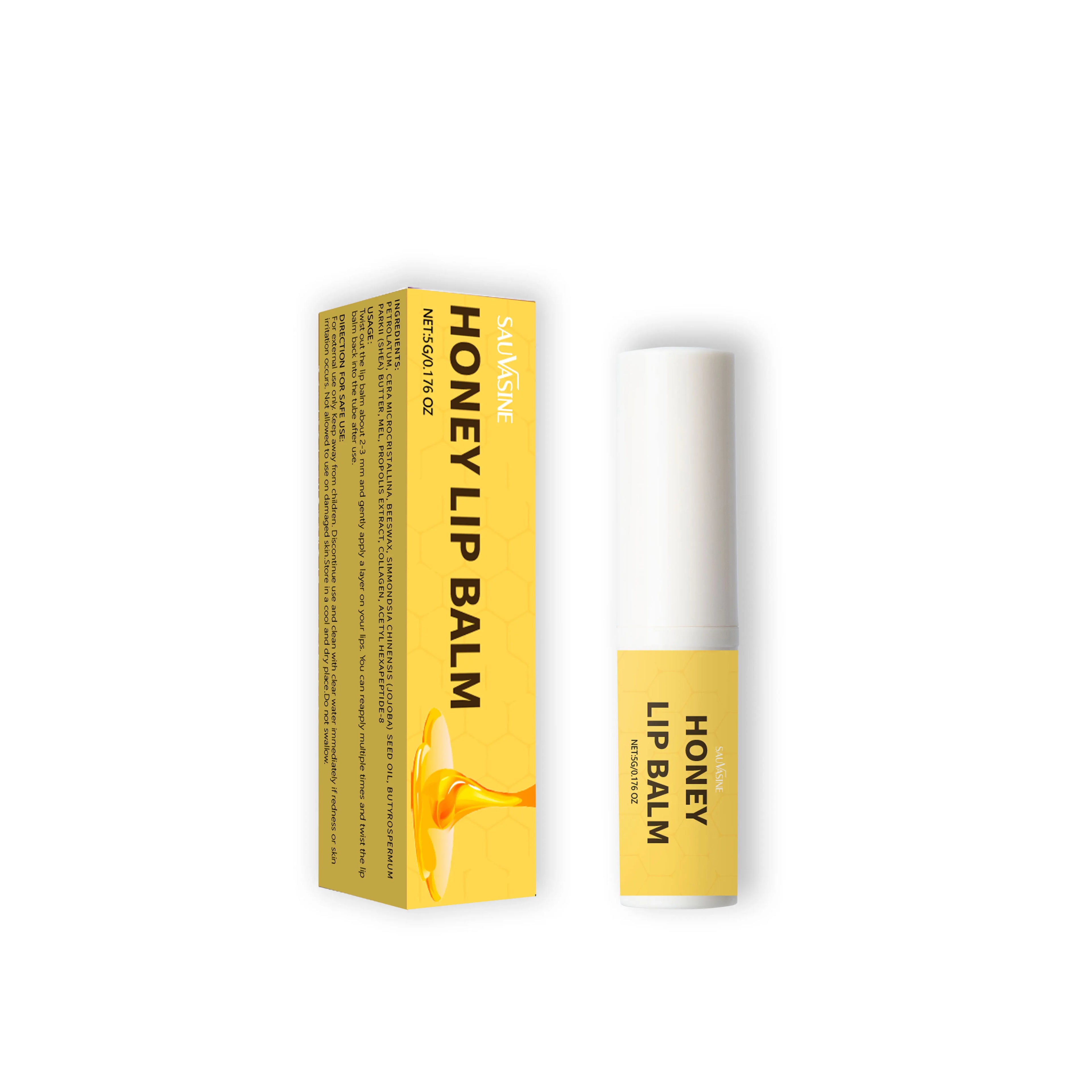 Hot Selling Moisturizing Lip Balm Deep Nourishing Lips Honey Lip Balm  Suitable for Drying