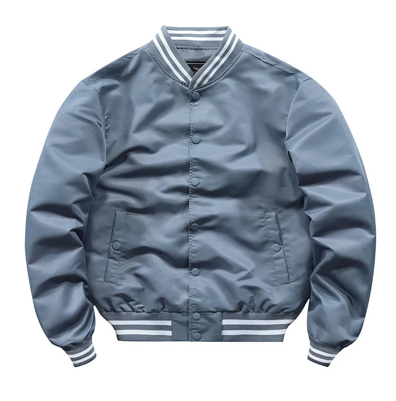 LAYENNE New Fashionable Hot Sale High Quality Winter Embroidered Jacket Custom Mens Baseball Collar Bomber Jacket
