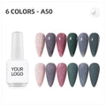 JTING Nail Salon Gel Nail Uv LED 6 Colors Origin Type Colors Certificate Free LabeL Sample Design Gel Nail Polish Oem