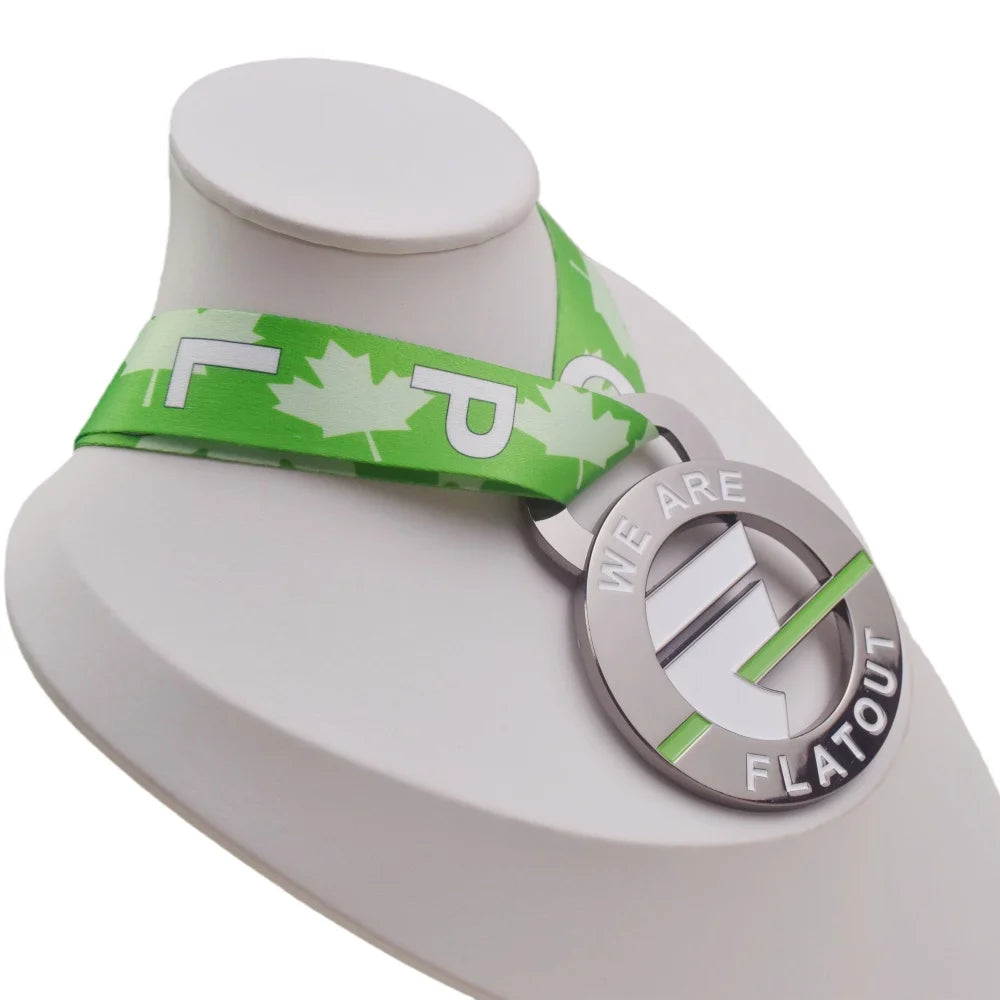Manufacturer Customized Black Nickel Plated Cutout We Flatout England Marathon Triathlon Running Medal for Finisher