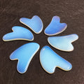 Opalite Facial Guasha Board Natural Stone Scraper Chinese Heart Facial Gua Sha Tools For Face Neck Back Body