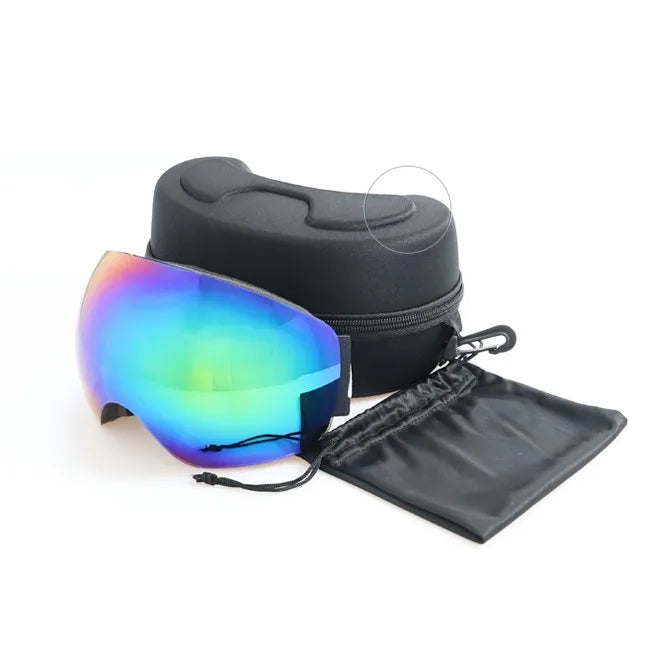 Yijia Optical Custom logo Ski Goggles 100% UV OTG Design TPU Snow Goggles Anti-Fog Snowboard Goggles for Men Women and Youth