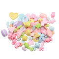 Wholesale Mix Design Candy Cake Resin Cabochon Pink Purple Yellow Color Charms DIY Accessory Phone Cover Decoration