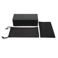 Custom Logo Free Design Flax PU Sunglasses Packaging with Pouch Cloth Eye Glasses Case Sunglasses Box Set