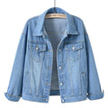 Wholesale Custom Women's Denim Jackets  Casual Button Down Jackets  Oversized Women's Denim Jackets
