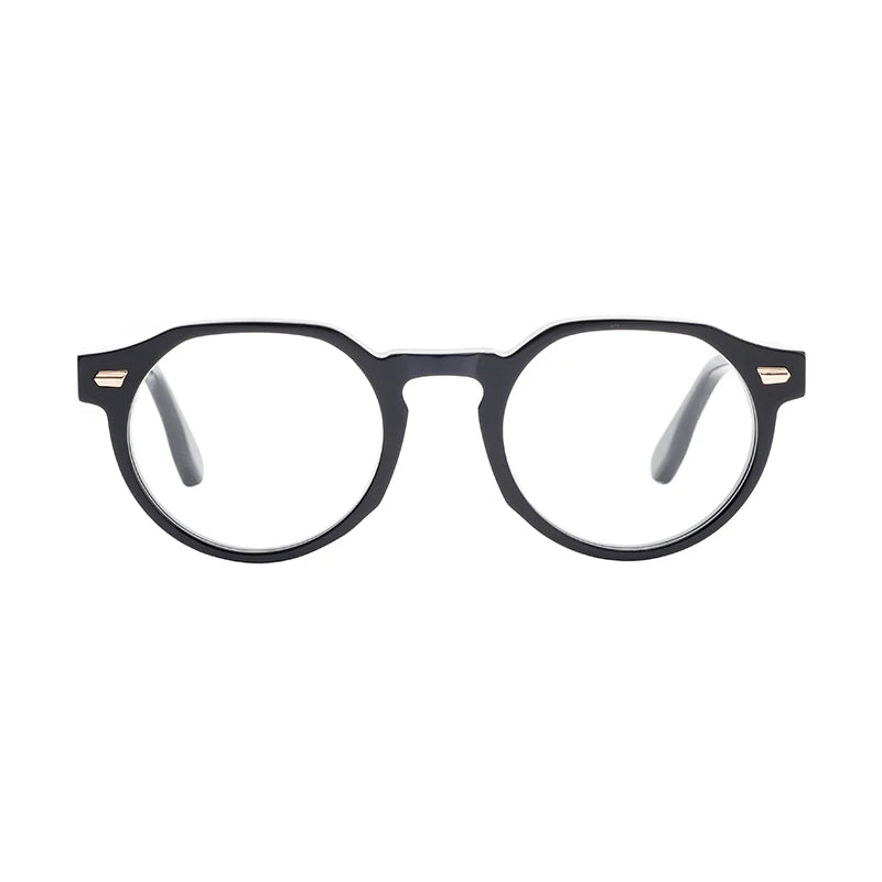 Premium Luxury Vintage Acetate Round Glasses Optical Eyeglasses Frame Eyewear