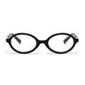 Fashion Pc Small Ellipse Frame Photochromic Women Ladies Anti-Blue Light Prescription Optical Outdoor Eyeglasses for All Face