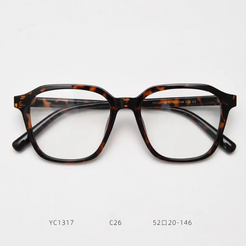 TR90 Square Glasses Frame Men Women Vintage Prescription Eyeglasses Frame Optical Spectacles Blue Light Eyewear