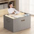 Extra Large Foldable Clothes Storage Box with Lids New Launched Wardrobe Clothing Organizer High Capacity Use for Bags