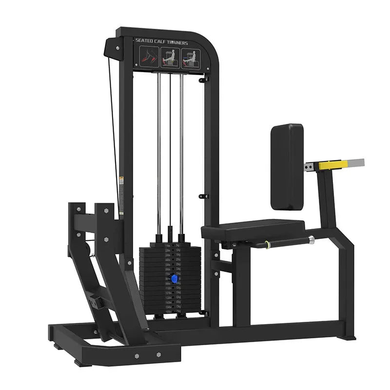 Cheernin Pro Seated Calf Machine-Commercial Gym Equipment 100kg Weight Stack Laser-Cut Steel EN/ISO Certified Legs Training