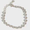 Wholesale Trendy Beaded Bracelets 925 Sterling Silver Bracelets for Women Rhodium Plated 925 Silver Jewelry