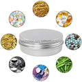 Ready Ship 2 oz Food Safe Aluminum Cosmetic Jar Threaded Screw Cap Airtight for Perfume Face Cream Essential Oil-Factory