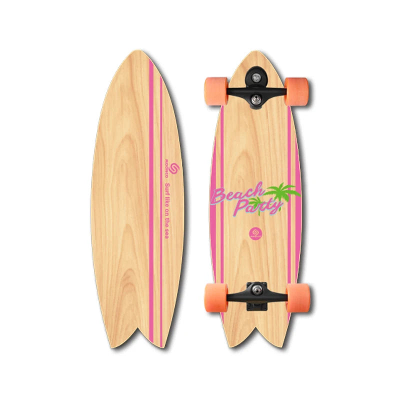 High Performance Composited Deck High Speed Bearings Complete Surfskate Surf Skate Printing
