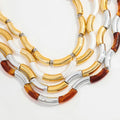 2024 Best Price New Pearl Bamboo Beads Jewelry Accessory Designer Creative Choker Amber 18k Gold Plated Acrylic Women's Necklace