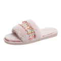 Bairuilun Luxury Women Slippers Fur Female Indoor Casual Wholesale Soft Shoe
