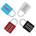 OEM 10 Digit Push Button Combination Padlock for Suitcase Luggage Drawer Door Toolbox 5 Digit Locking Mechanism Digital Lock