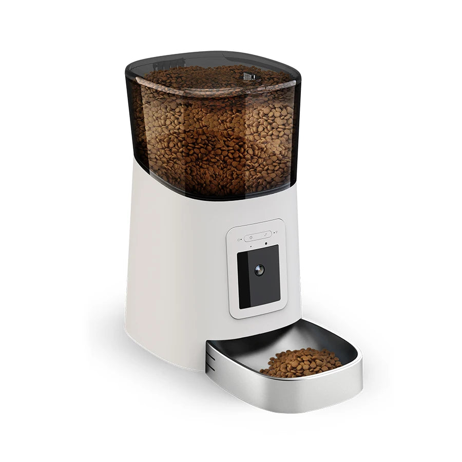 Dog Cat Smart Pet Feeder Camera Wifi Tuya Automatic Pet Feeder with Stainless Steel Bowl