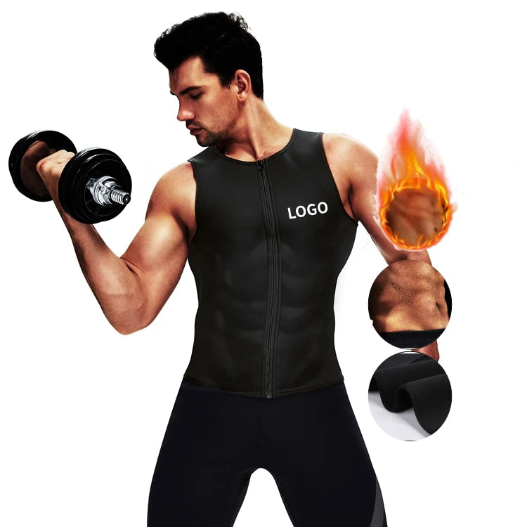 HEXIN High Quality Sauna Suit Vest Body Shaper Waist Trainers Mens Waist Trainer Shaper