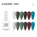 JTING Nail Supplies Artificial OEM Private Label Color Soak Off Nali Gel Uv Set Nail Polish 6 Colors Nail Art Led Uv Gel